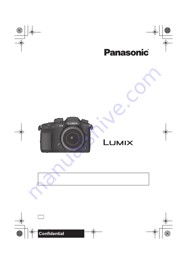 Panasonic Lumix DC-GH5KBODY Basic Operating Instructions Manual Download Page 1