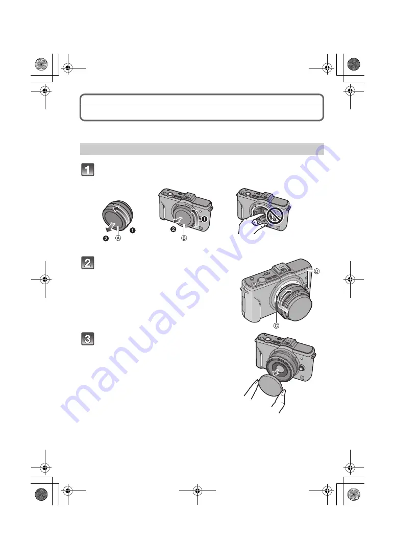 Panasonic LUMIX DMC-GF2C Basic Operating Instructions Manual Download Page 14