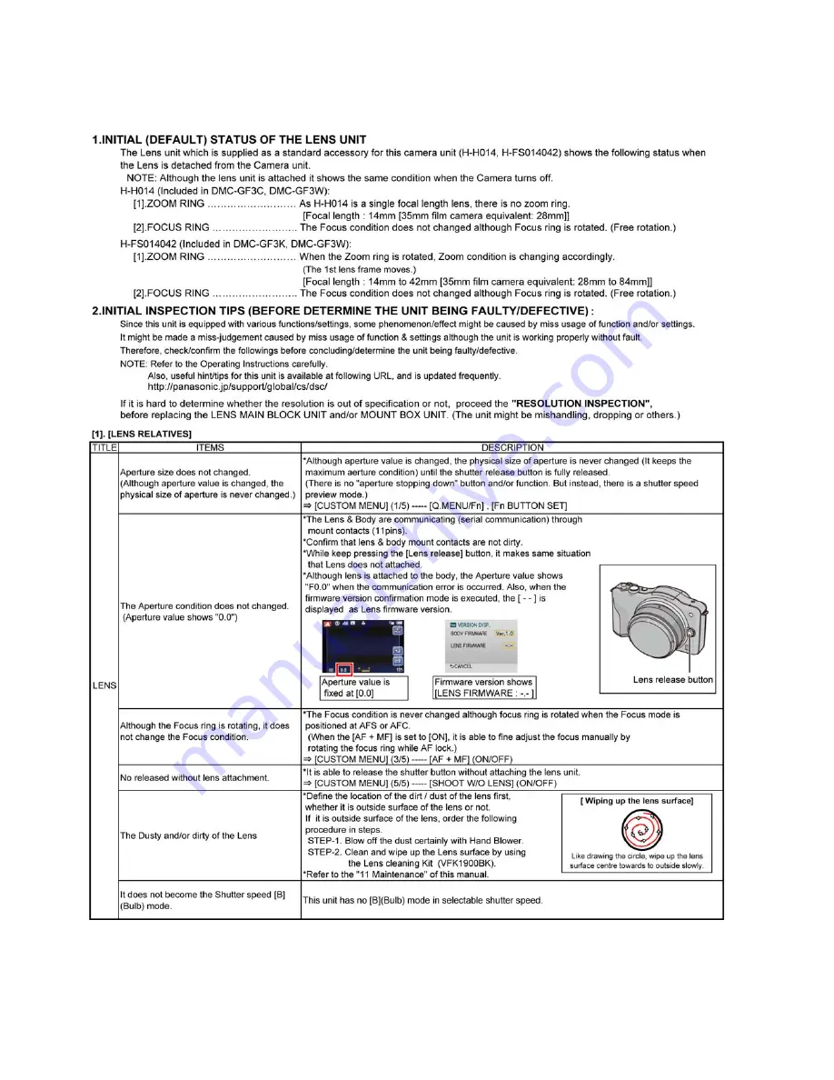 Panasonic Lumix DMC-GF3KPP Service Manual Download Page 24