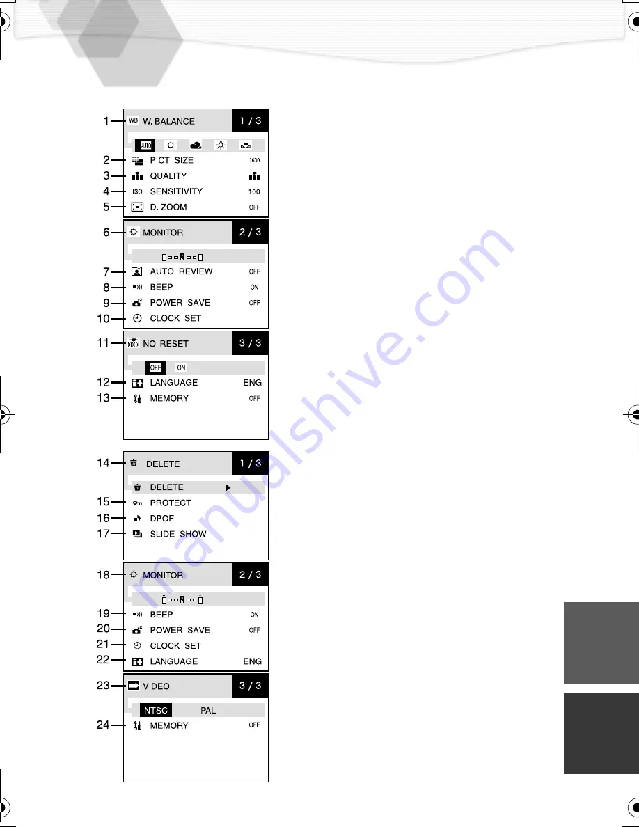 Panasonic Lumix DMC-LC20 Operating Instructions Manual Download Page 67