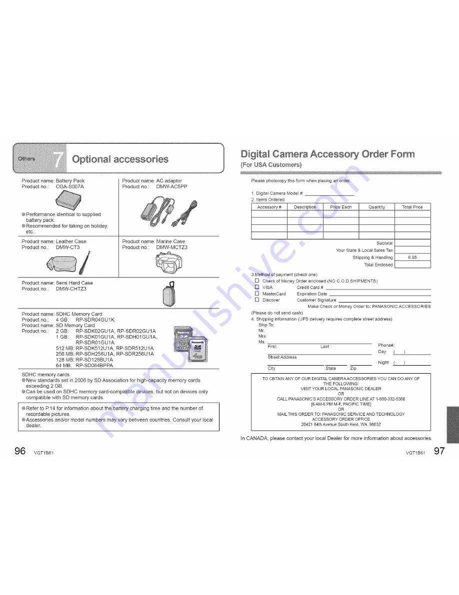 Panasonic Lumix DMC-TZ3 Operating Instructions Manual Download Page 49