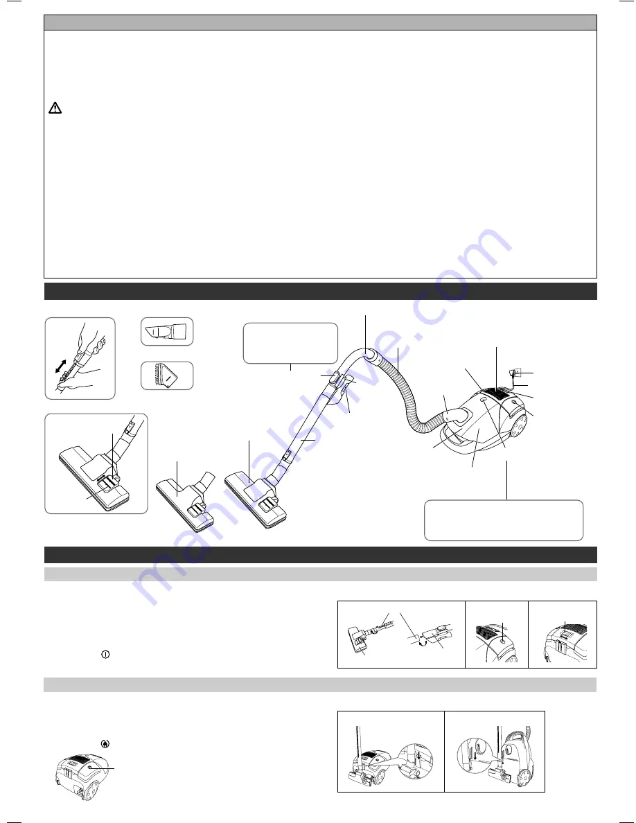 Panasonic MC-CG524 Operating Instructions Manual Download Page 2