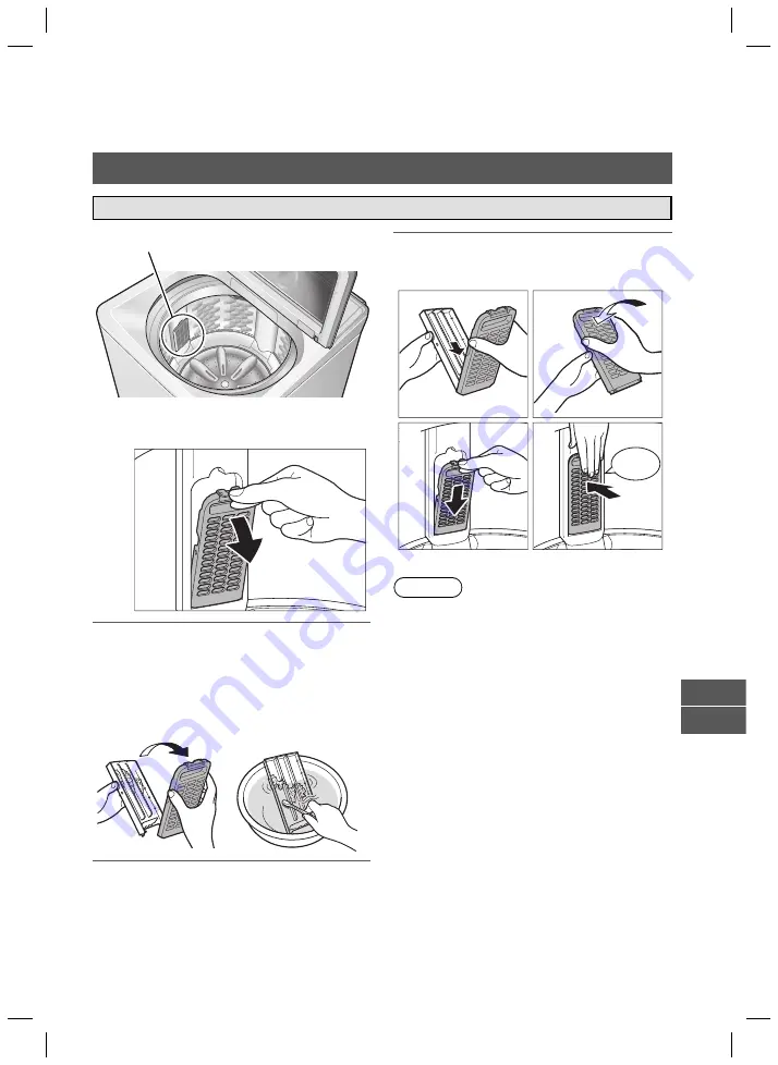 Panasonic NA-F135V5 Operating & Installation Instructions Manual Download Page 21