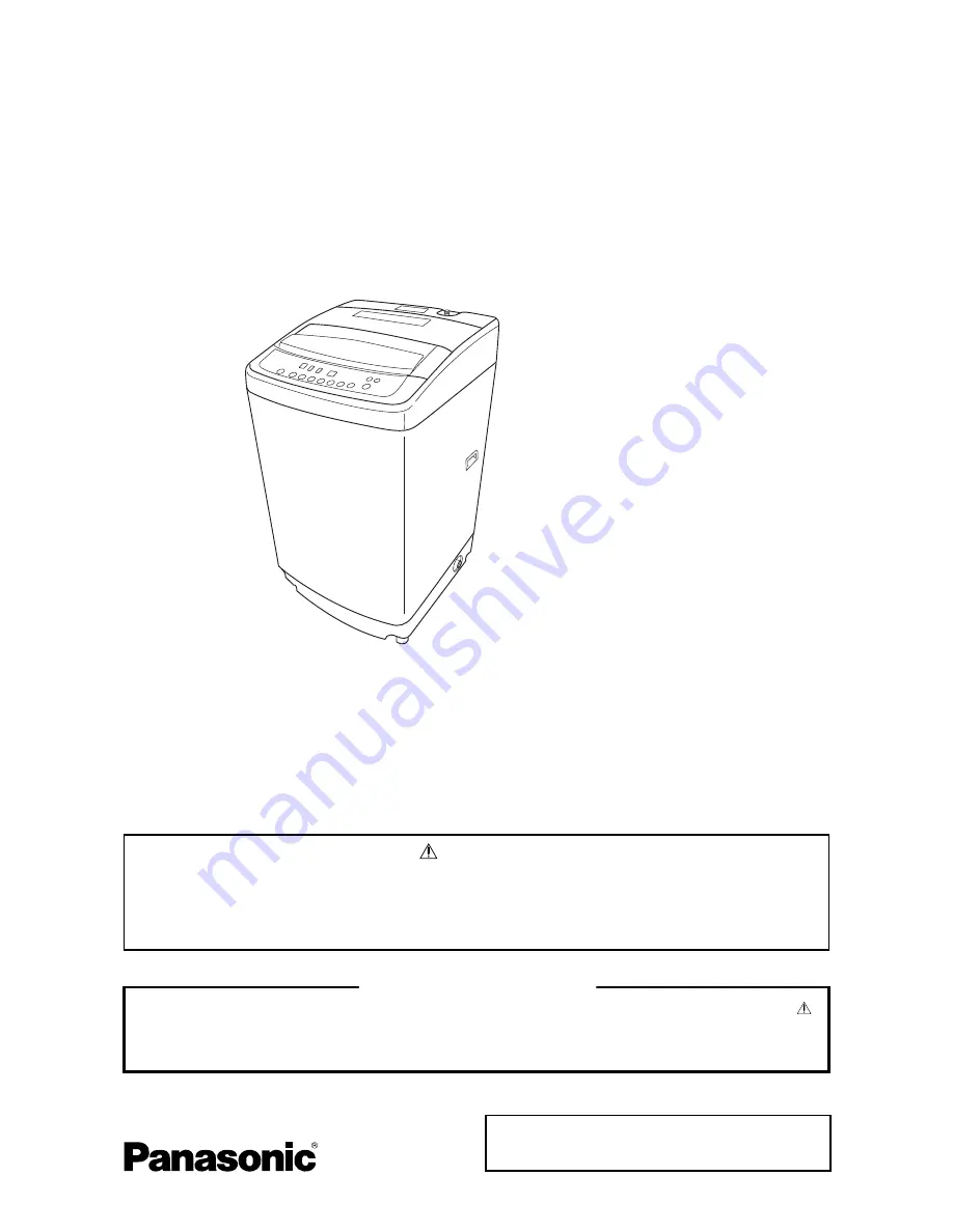 Panasonic NA-F78B2 Service Manual Download Page 1