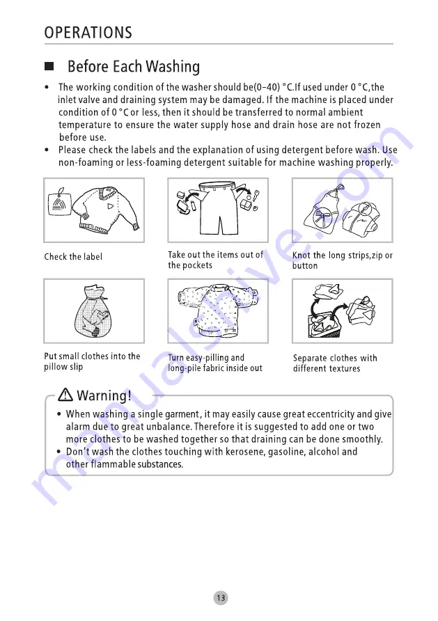 Panasonic NA-S107F2WBZ Operating Instructions Manual Download Page 14