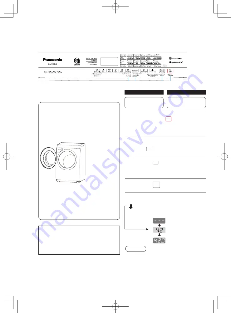 Panasonic NA-S180X2LSA Operating & Installation Instructions Manual Download Page 26