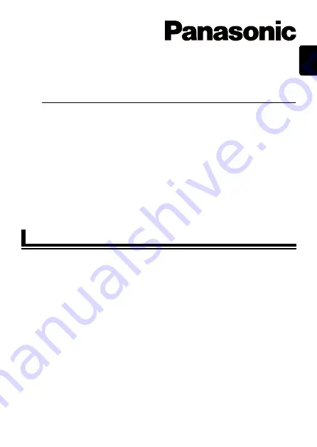 Panasonic NI-GHF025 Operating Instructions Manual Download Page 3