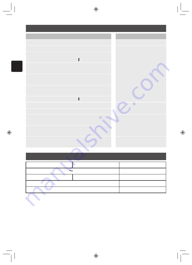 Panasonic NI-JWT980 Operating Instructions Manual Download Page 20