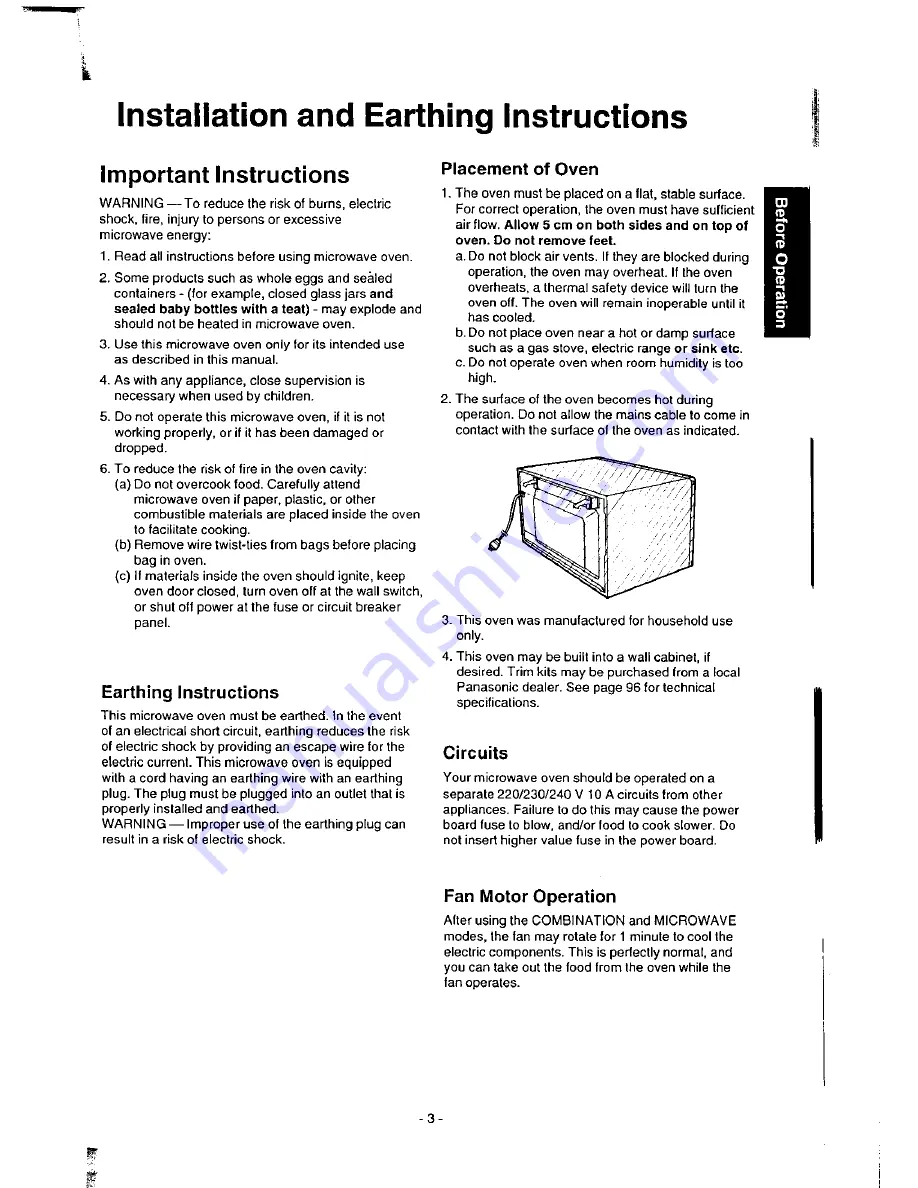 Panasonic NN-9853 Operation Manual Download Page 5