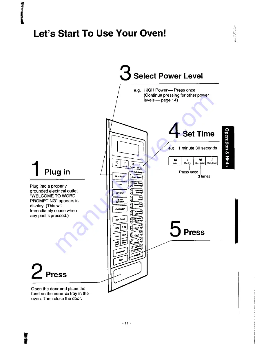 Panasonic NN-9853 Operation Manual Download Page 13