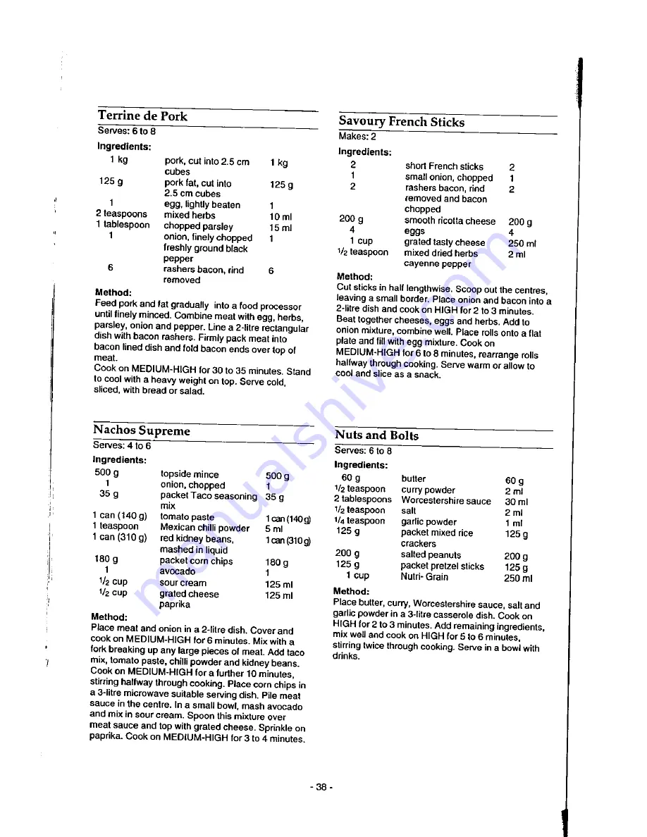 Panasonic NN-9853 Operation Manual Download Page 40