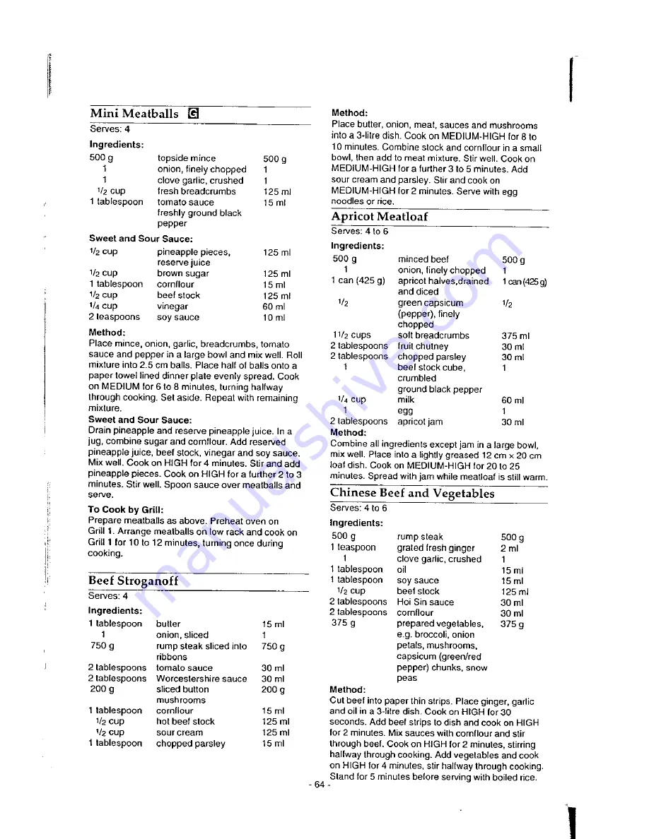 Panasonic NN-9853 Operation Manual Download Page 68