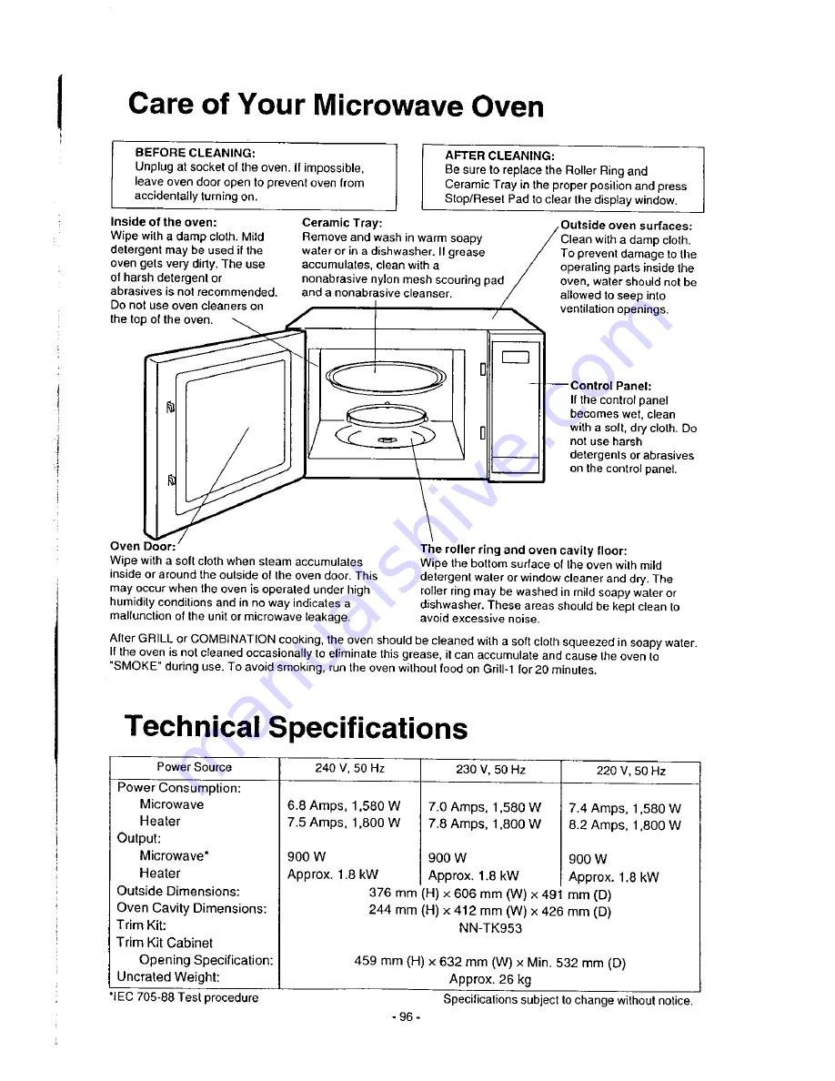 Panasonic NN-9853 Скачать руководство пользователя страница 100