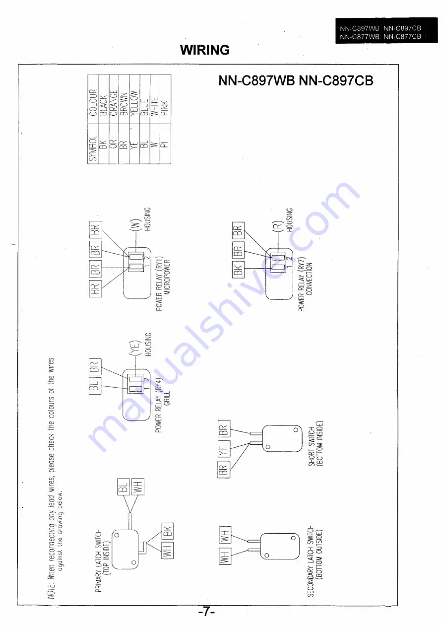 Panasonic NN-C897WB Скачать руководство пользователя страница 7