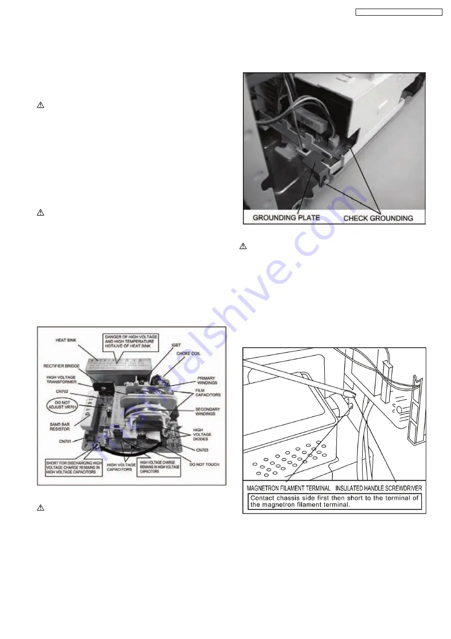 Panasonic NN-CT585S Service Manual Download Page 6