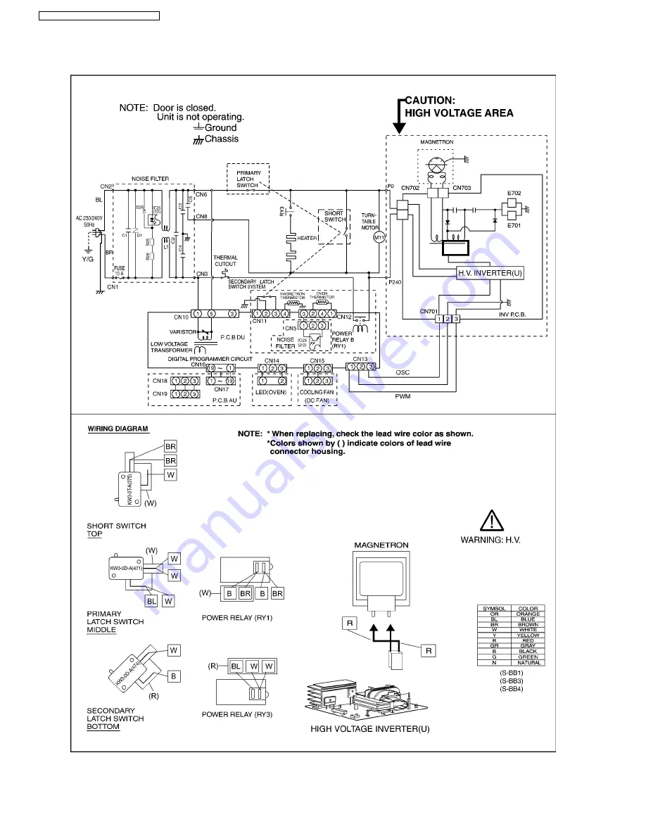 Panasonic NN-GD371S Service Manual Download Page 6