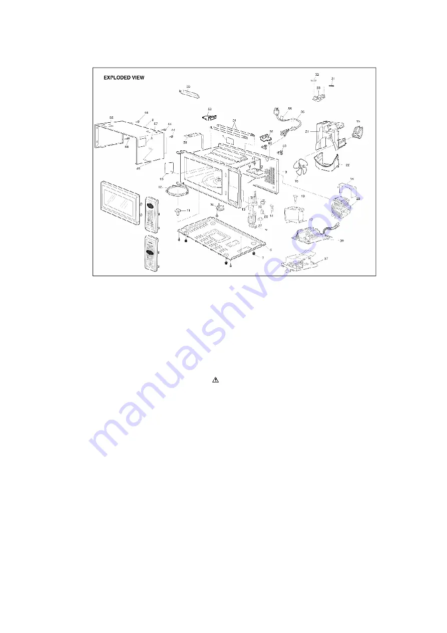 Panasonic NN-GD566M Service Manual Download Page 68