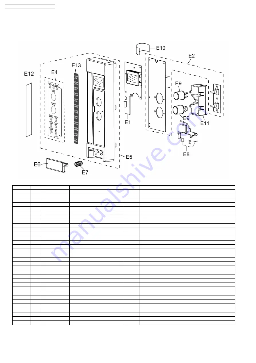 Panasonic NN-GD577M Service Manual Download Page 14