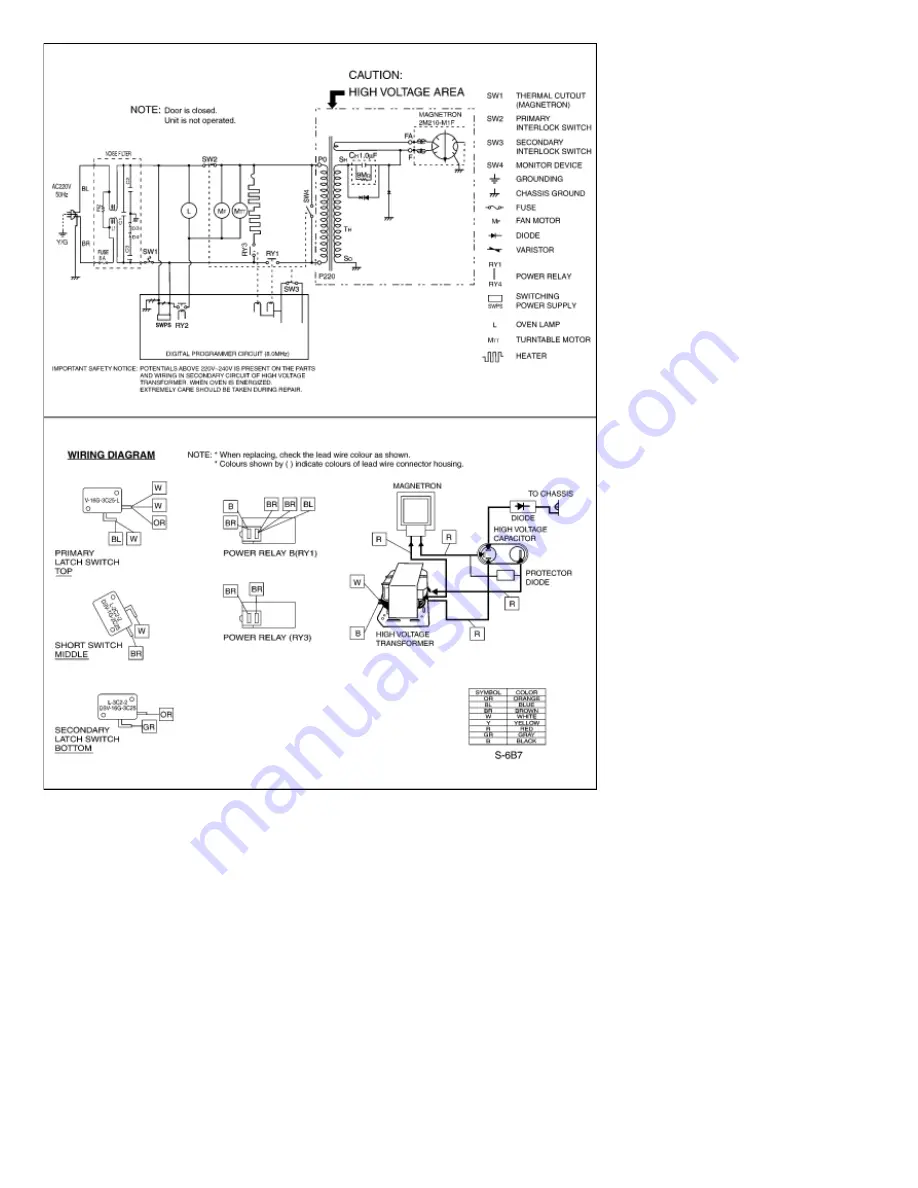 Panasonic NN-GX36WF Service Manual Download Page 4