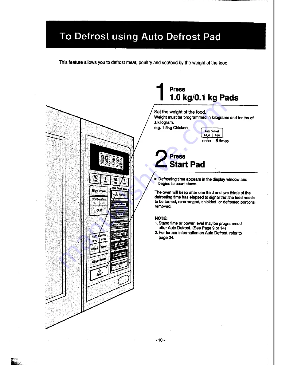 Panasonic NN-K652 Operating Instructions Manual Download Page 12