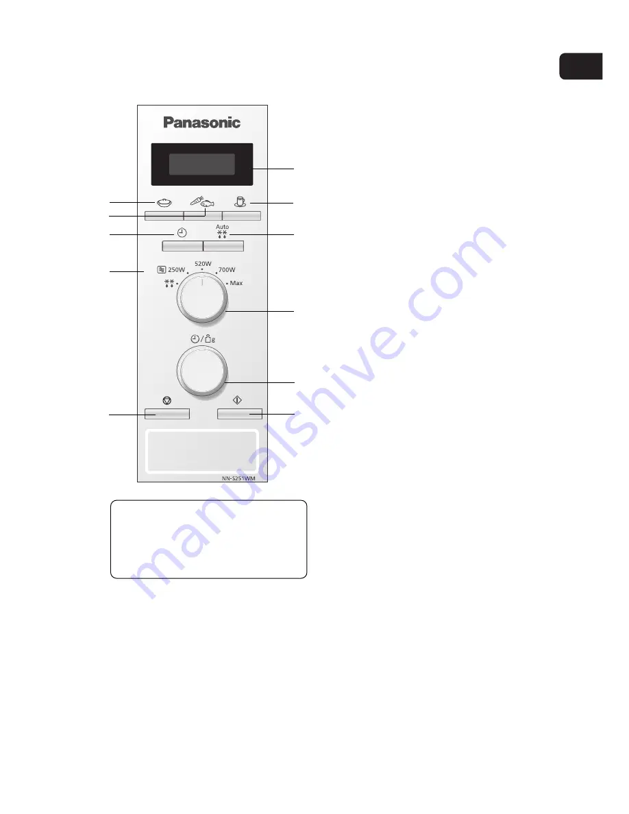 Panasonic NN-S251WM Скачать руководство пользователя страница 15