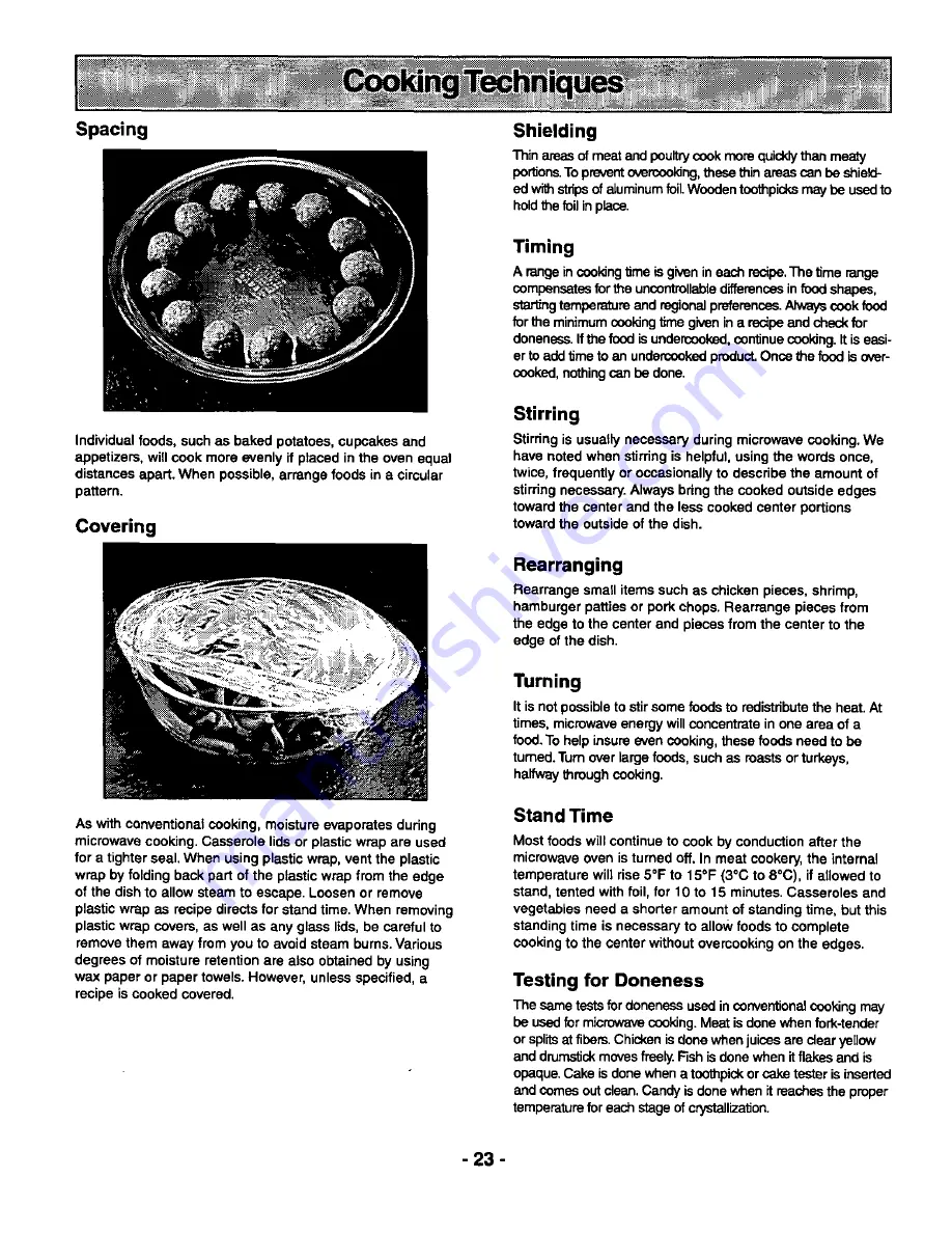 Panasonic NN-S989BA Operating Instructions Manual Download Page 25