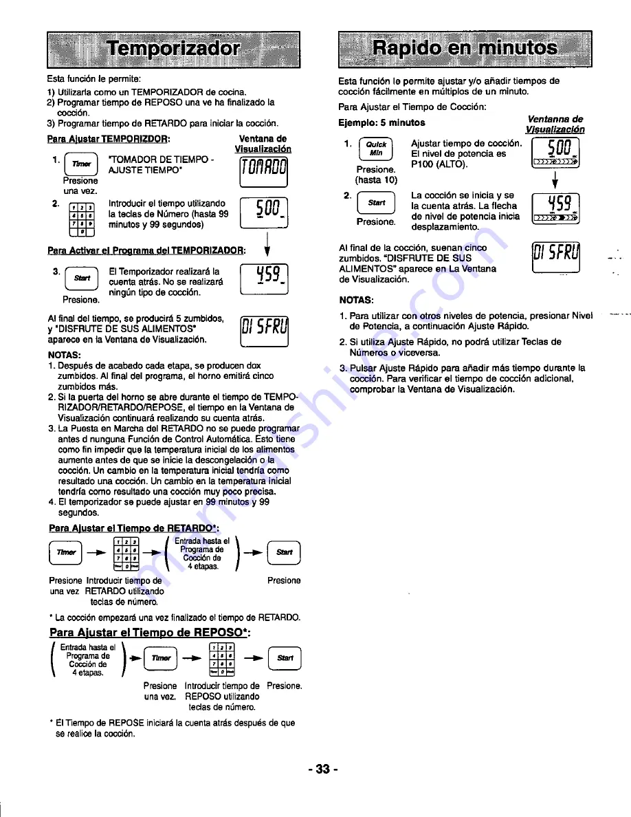 Panasonic NN-S989BA Operating Instructions Manual Download Page 35