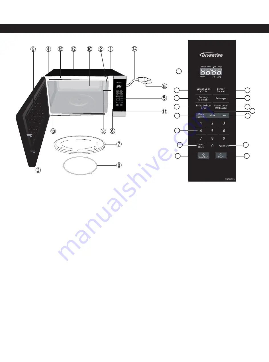 Panasonic NN-SC67NS Скачать руководство пользователя страница 10