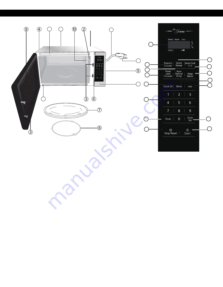 Panasonic NN-SC688S Owner'S Manual Download Page 10