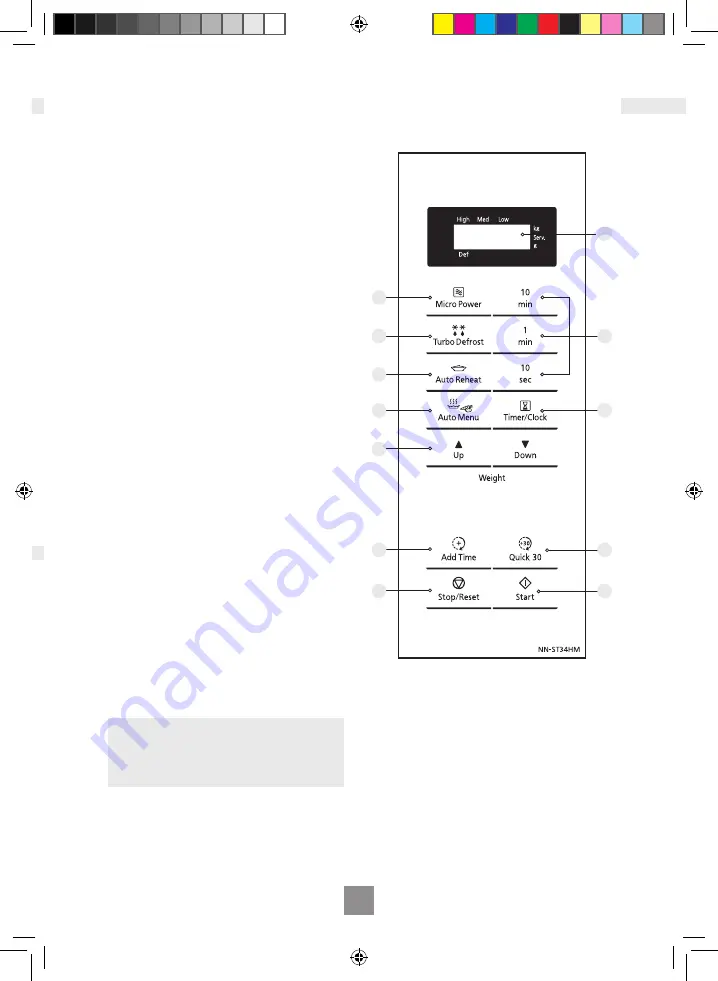 Panasonic NN-ST34HM Operating Instructions Manual Download Page 81