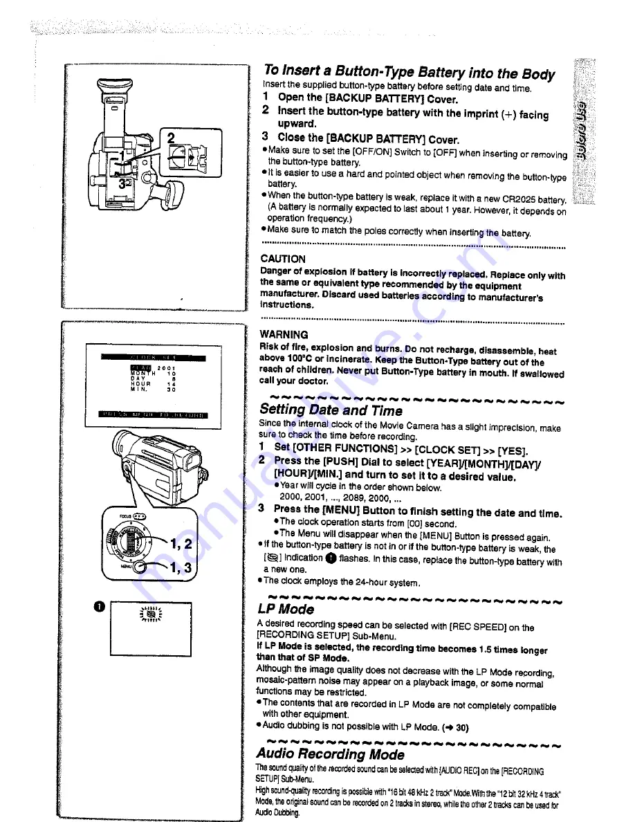 Panasonic NV-DS28A Operating Instructions Manual Download Page 17