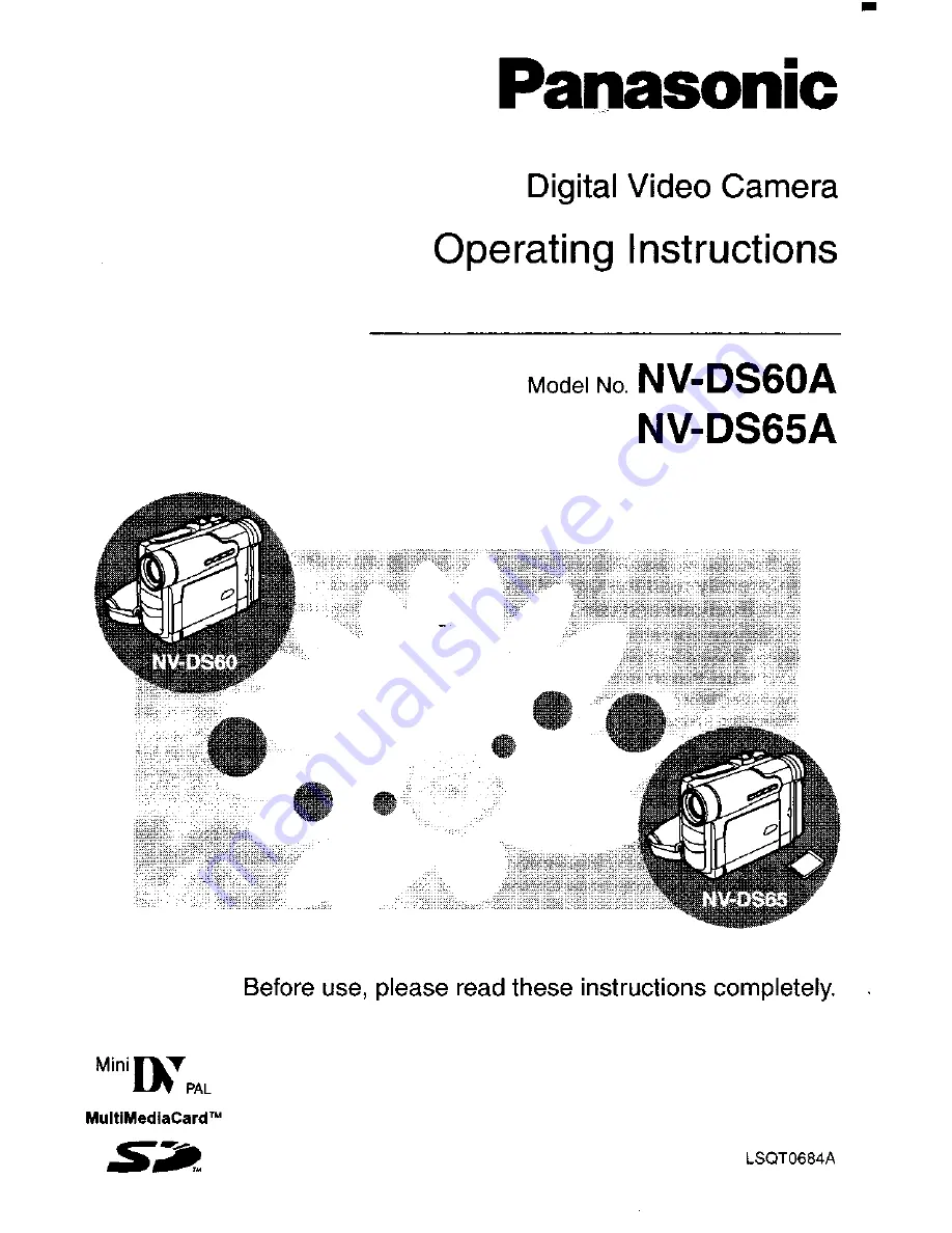 Panasonic NV-DS60A Operating Instructions Manual Download Page 1