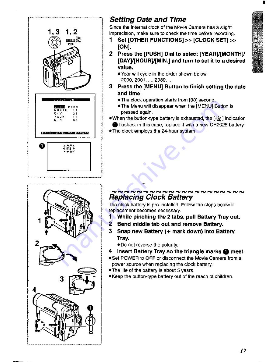 Panasonic NV-DS60A Operating Instructions Manual Download Page 17