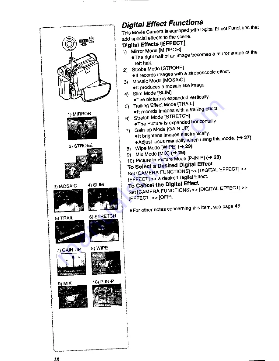 Panasonic NV-DS60A Operating Instructions Manual Download Page 28