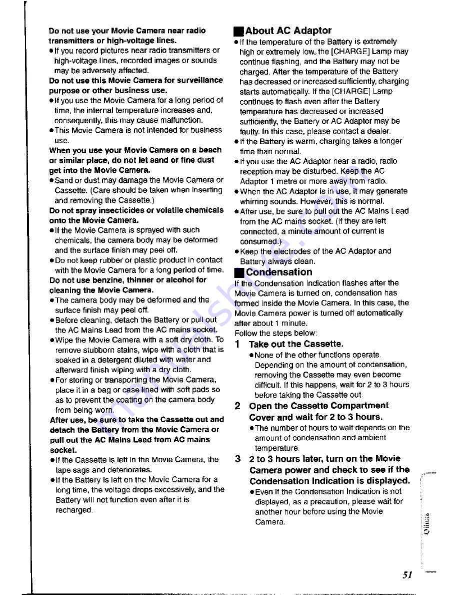 Panasonic NV-DS60A Operating Instructions Manual Download Page 51