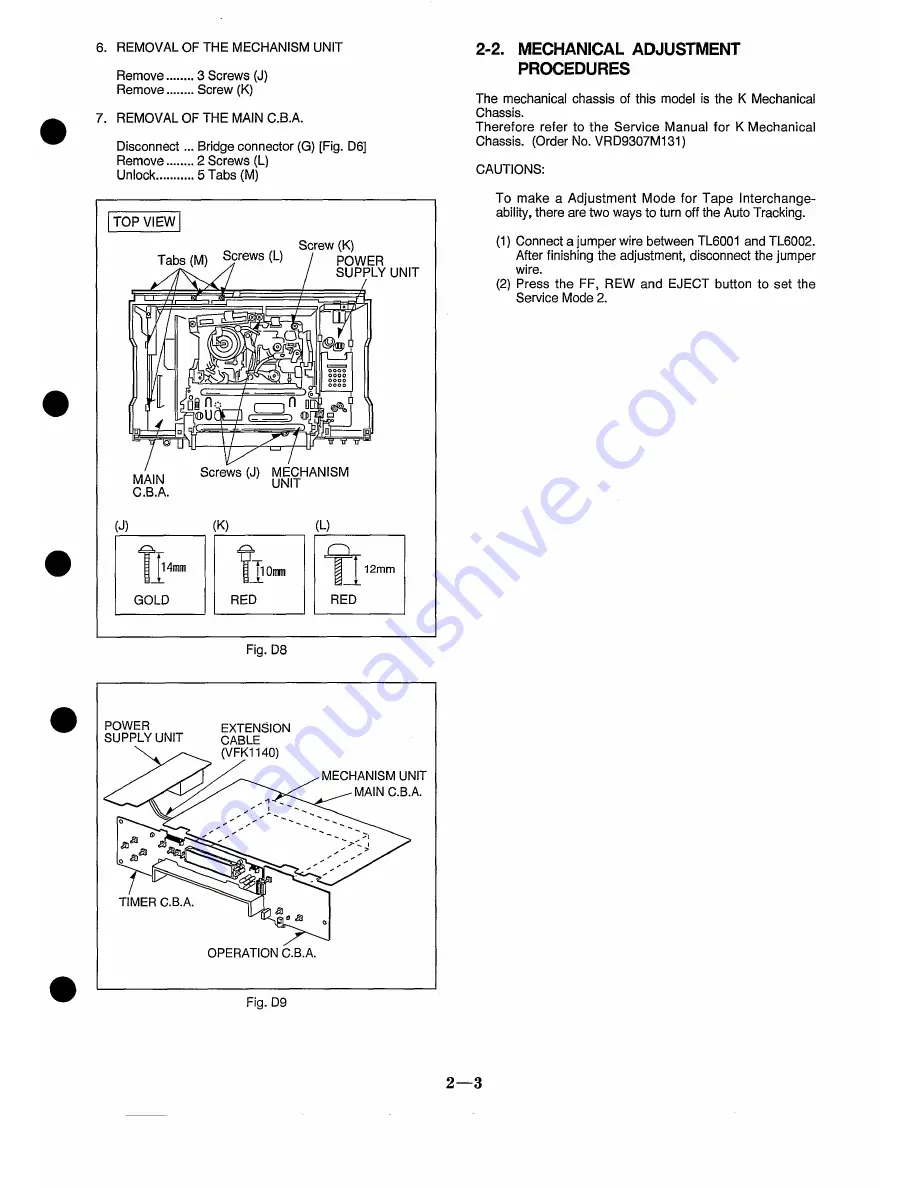 Panasonic NV-HD610EG Service Manual Download Page 33