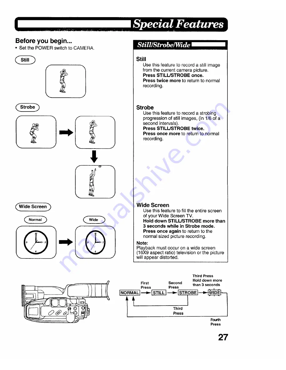 Panasonic Palmcorder IQ PV-IQ604 Operating Instructions Manual Download Page 27