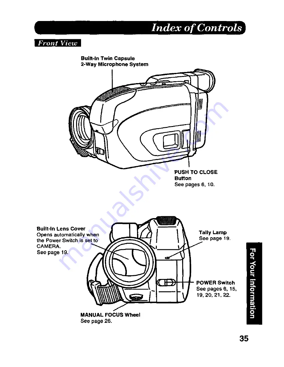 Panasonic Palmcorder PV-A226 User Manual Download Page 35