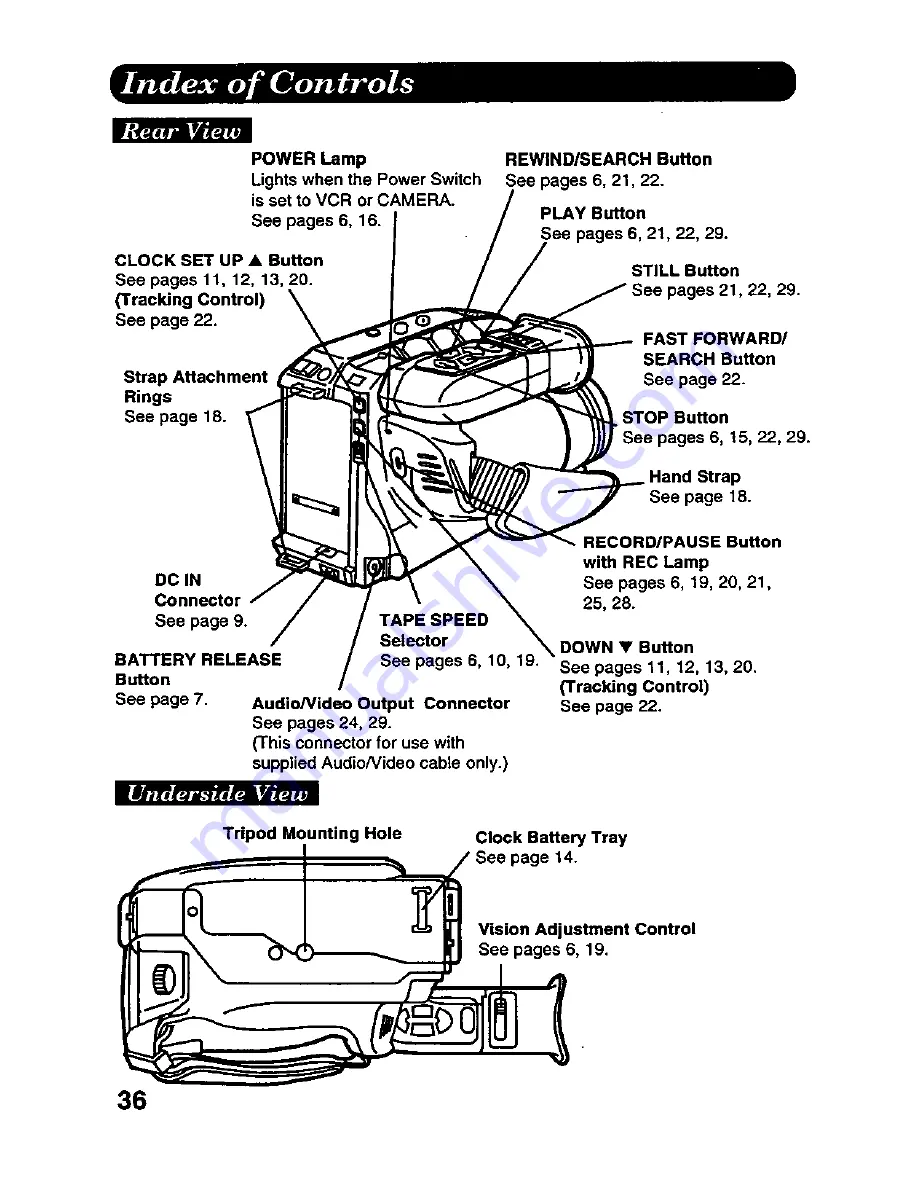 Panasonic Palmcorder PV-A226 User Manual Download Page 36