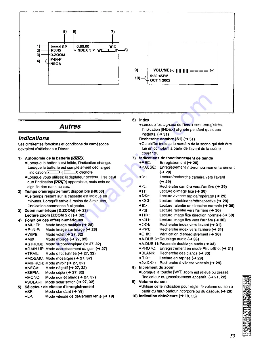 Panasonic Palmcorder PV-DC152 Скачать руководство пользователя страница 129