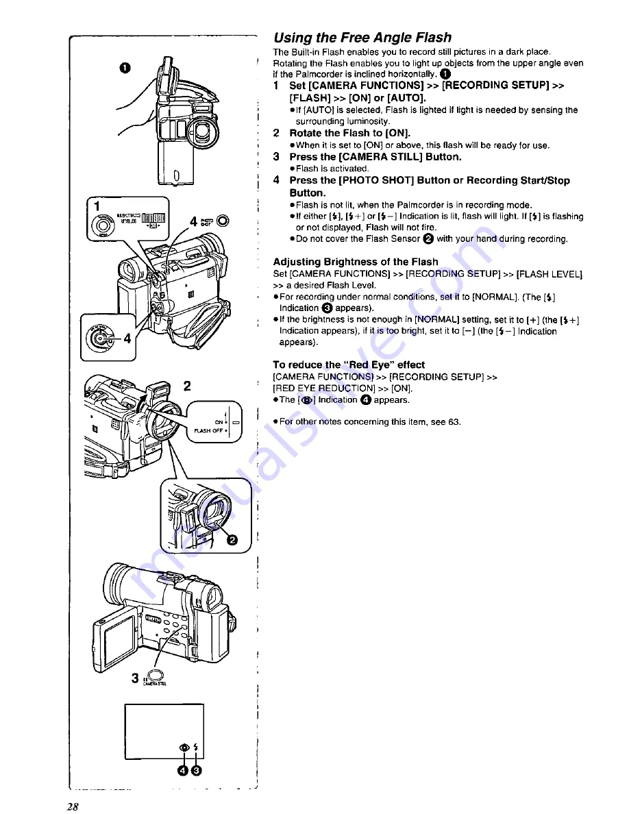 Panasonic Palmcorder PV-DC352 Скачать руководство пользователя страница 28