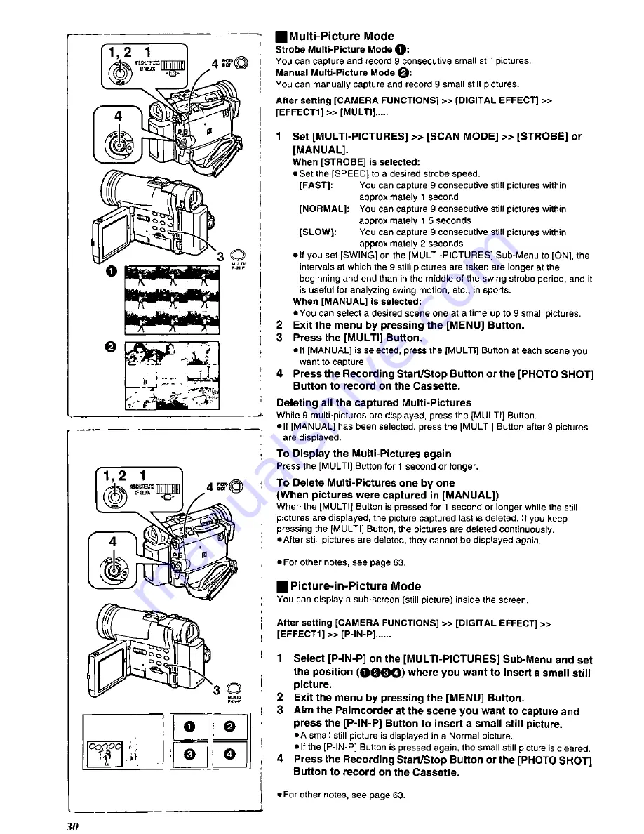 Panasonic Palmcorder PV-DC352 User Manual Download Page 30