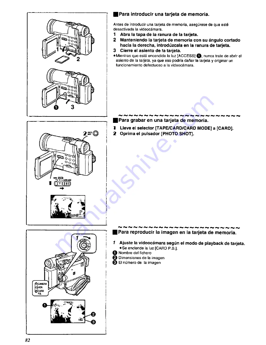 Panasonic Palmcorder PV-DC352 Скачать руководство пользователя страница 82