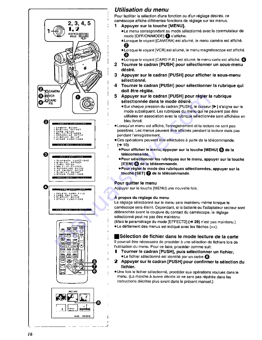 Panasonic Palmcorder PV-DC352 Скачать руководство пользователя страница 100