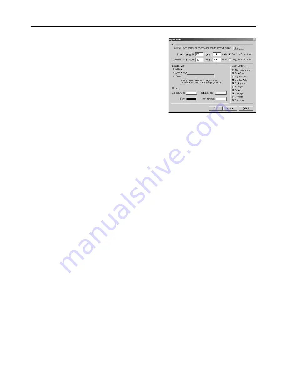 Panasonic Panaboard KX-BP800U Operating Instructions Manual Download Page 60