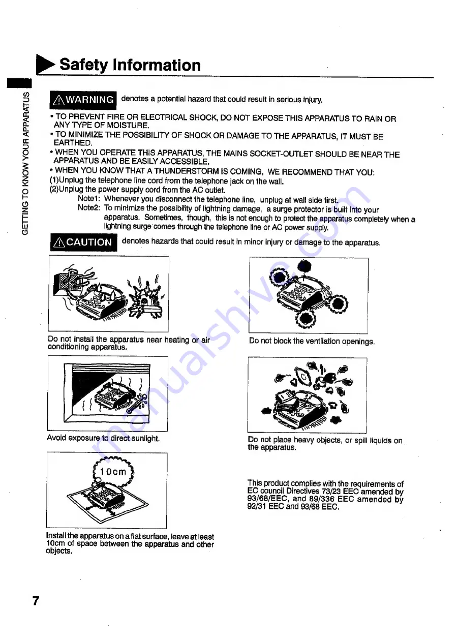 Panasonic Panafax UF-S2 User Manual Download Page 8