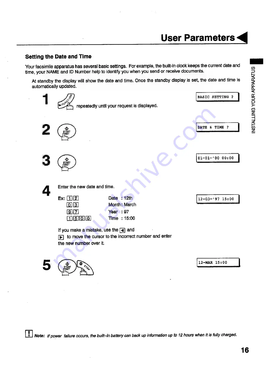 Panasonic Panafax UF-S2 User Manual Download Page 17