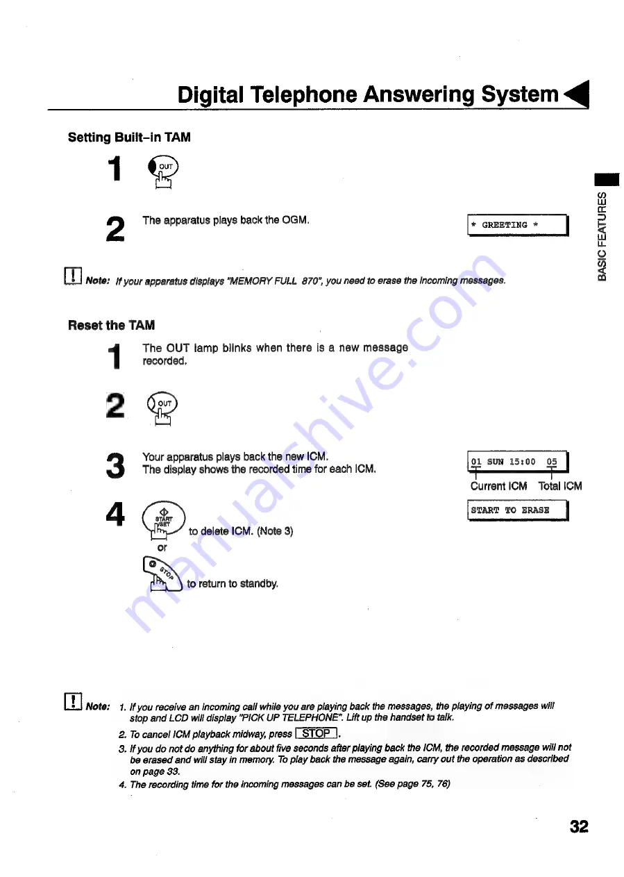 Panasonic Panafax UF-S2 User Manual Download Page 33