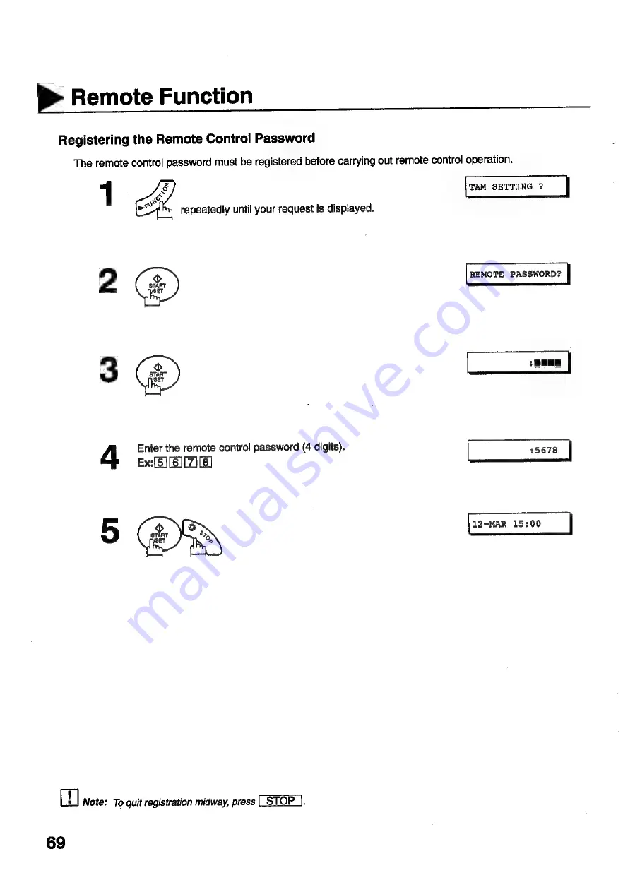 Panasonic Panafax UF-S2 User Manual Download Page 70