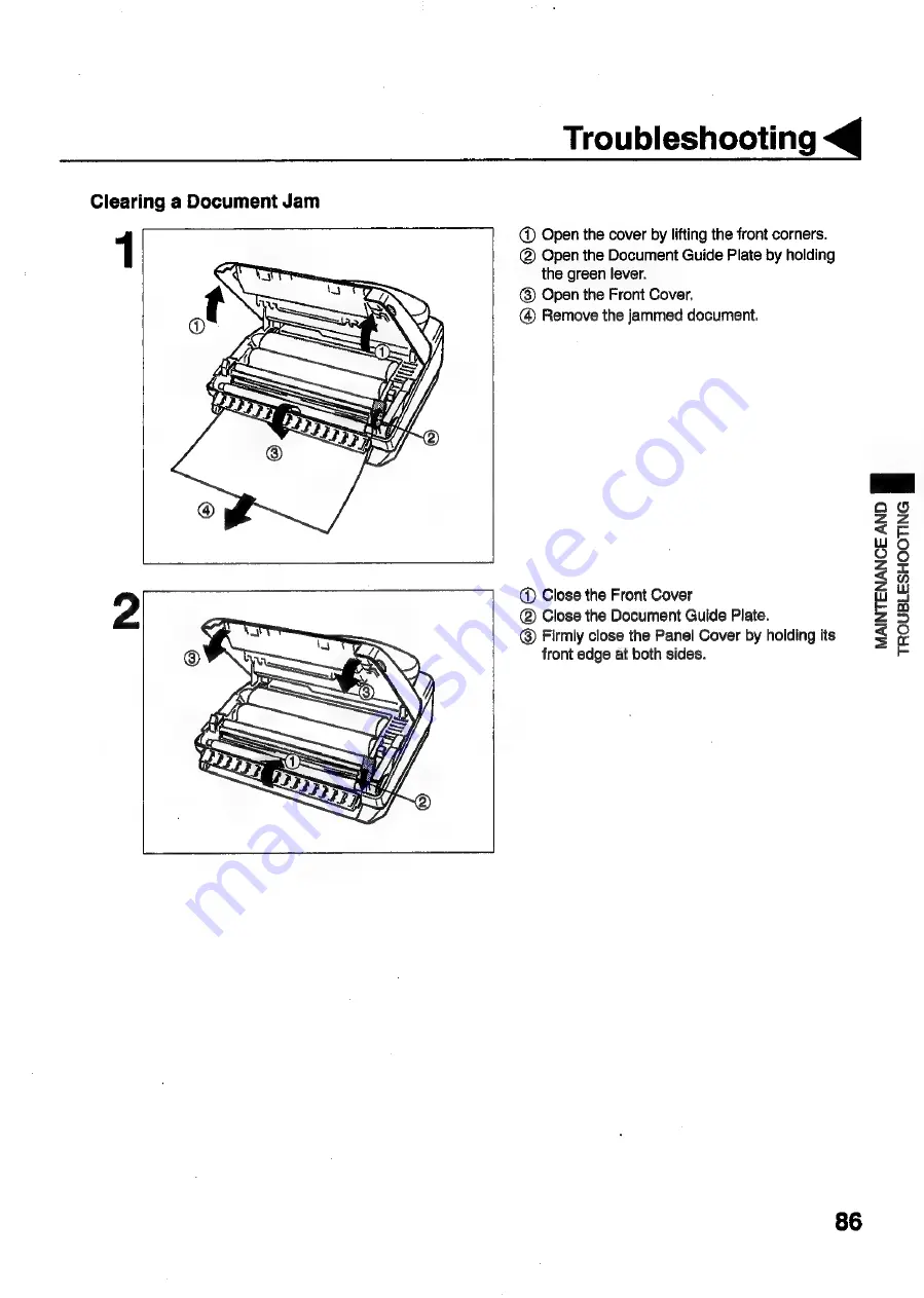 Panasonic Panafax UF-S2 User Manual Download Page 87